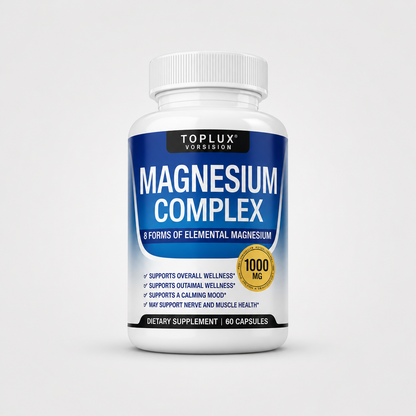 MAGNESIO COMPLEX 8 ELEMENTAL 1000 mg / Más energía, menos estrés y mejor descanso